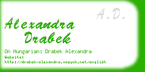 alexandra drabek business card